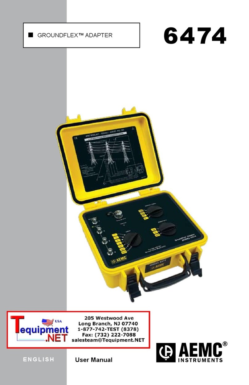 AEMC GROUNDFLEX 6474 user manual
