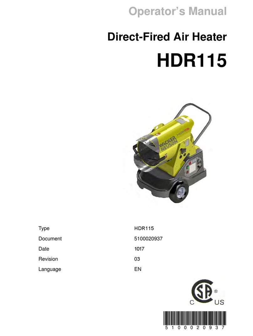 Wacker Neuson HDR115 User manual