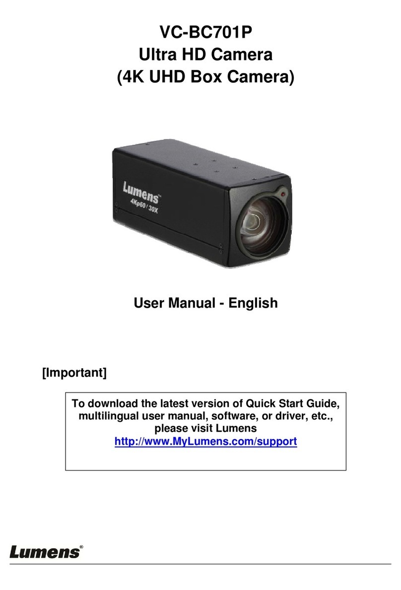 Lumens VC-BC701P User manual Lumens VC-BC701P User manual