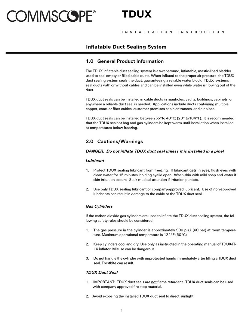 CommScope TDUX Installation instruction