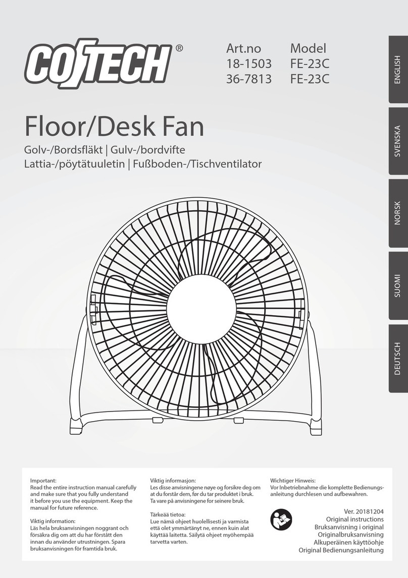 CO/Tech FE-23C User manual