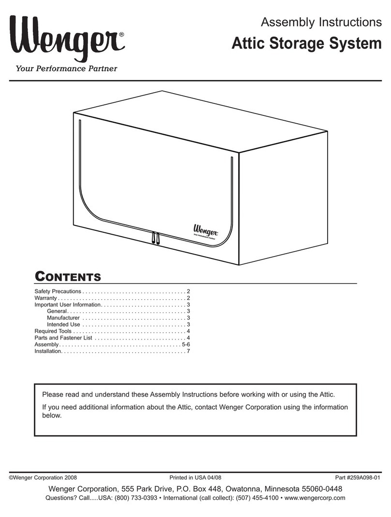 Wenger Attic Storage System Assembly instructions