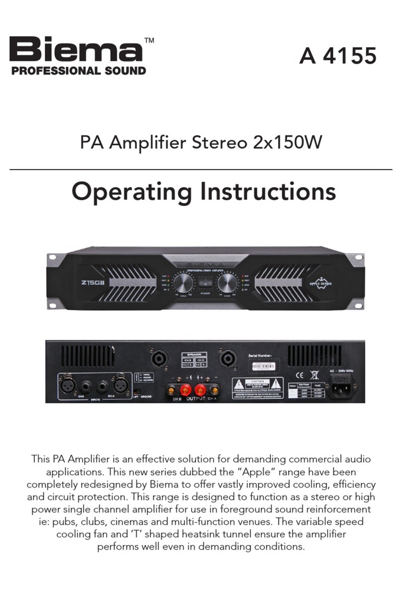 Biema A 4155 operating instructions