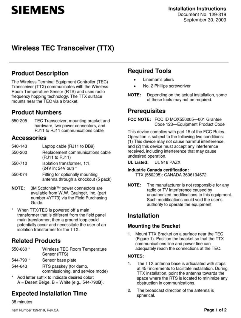 Siemens TEC User manual Siemens TEC User manual