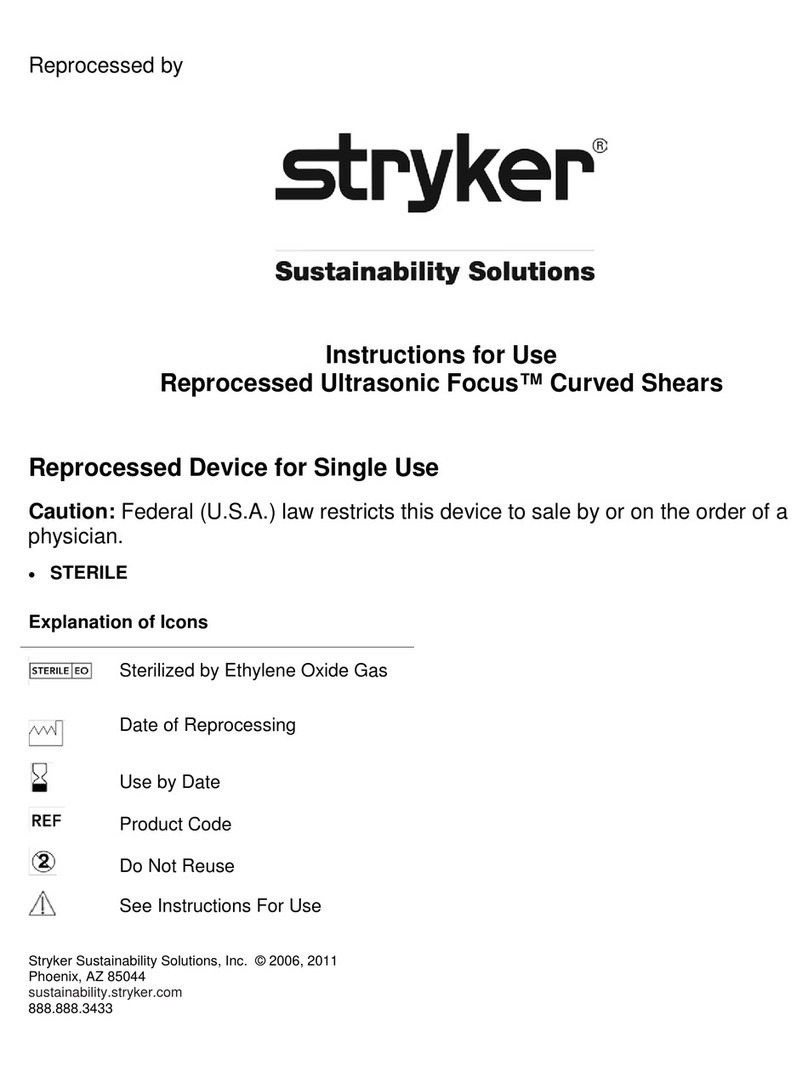 Stryker Reprocessed Ultrasonic Focus Instructions for use