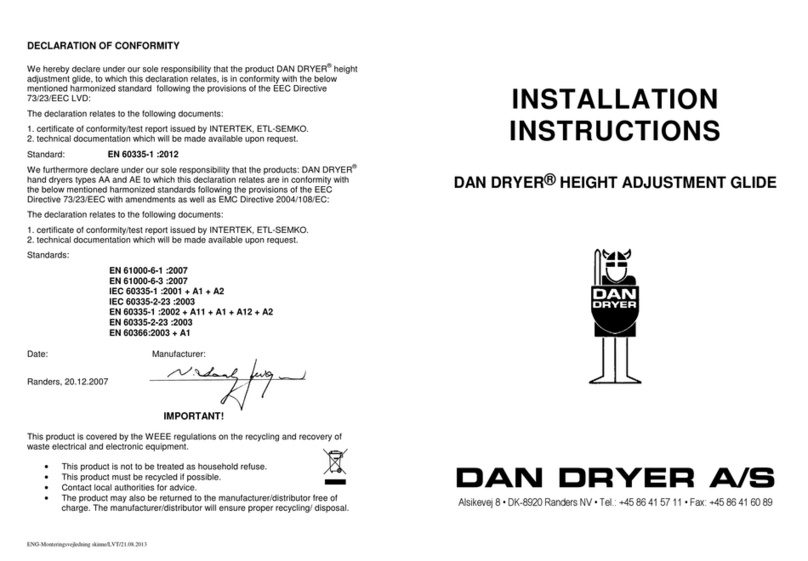 DAN DRYER AA installation instructions