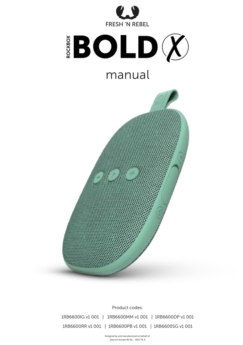Fresh 'N Rebel ROCKBOX BOLD X manual