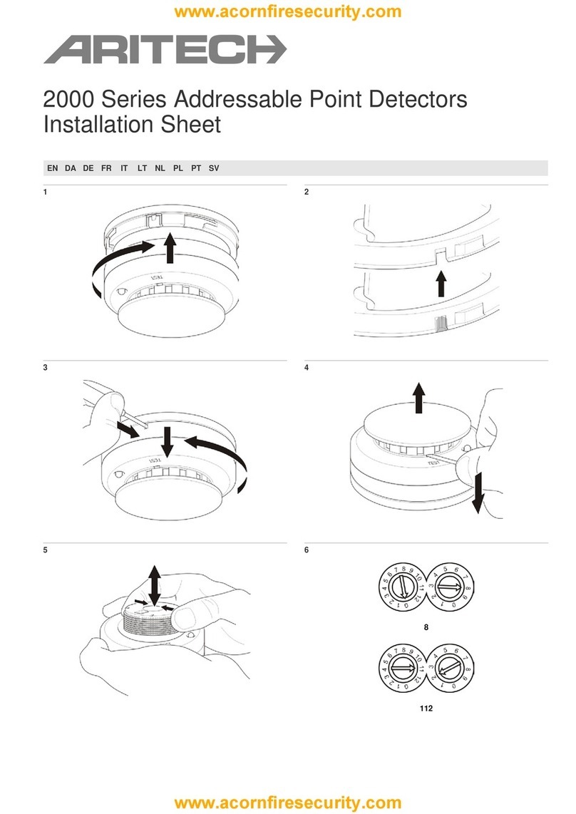 Aritech 2000 Series Assembly instructions
