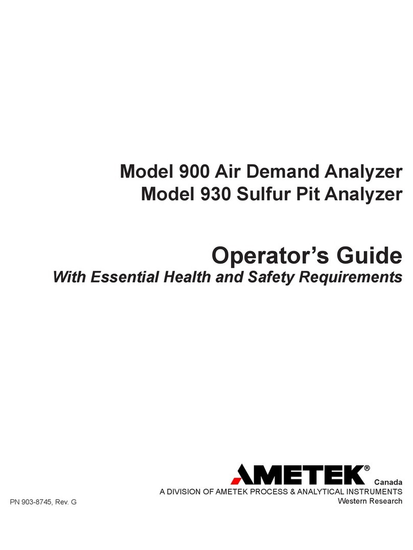 Ametek 900 Operator's guide