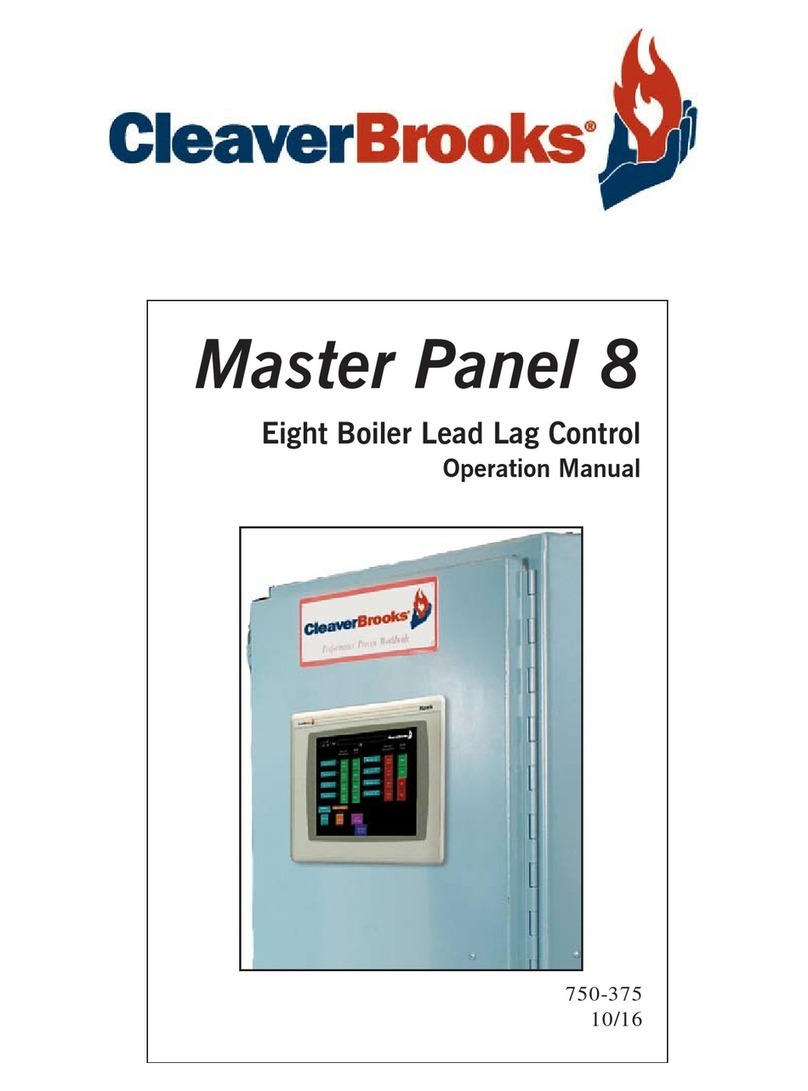 CleaverBrooks Master Panel 8 User manual