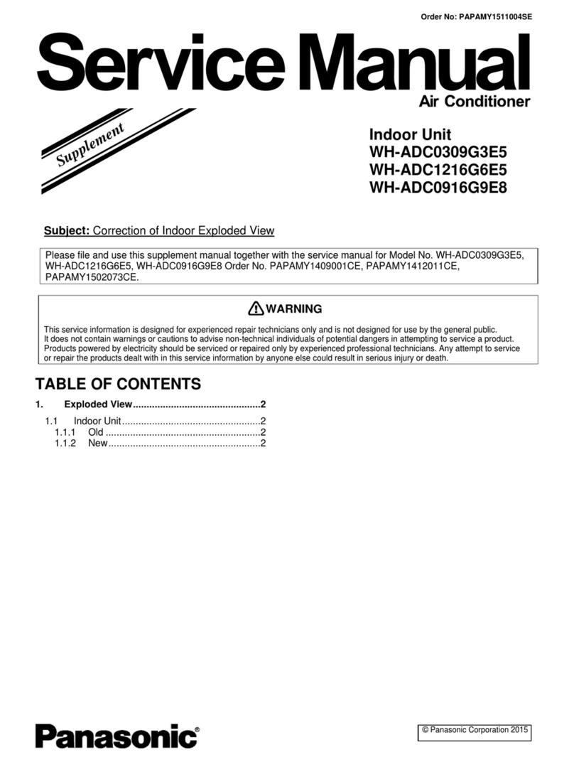 Panasonic WH-ADC0309G3E5 User manual