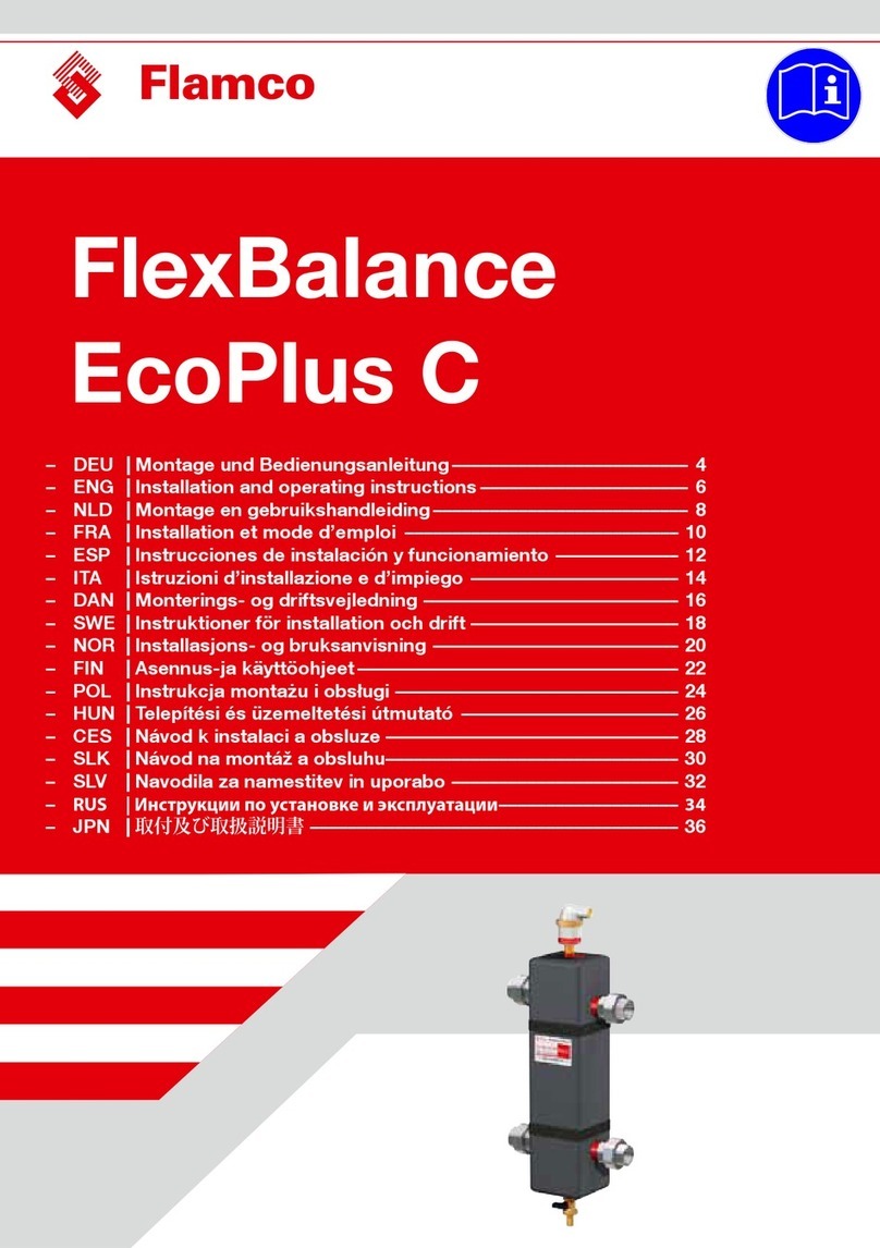 flamco FlexBalance EcoPlus C Series Installation and operating instructions