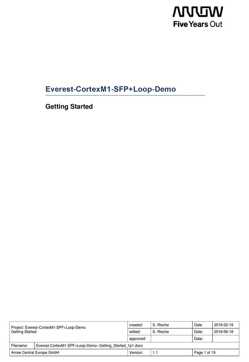 Arrow Everest-CortexM1-SFP+Loop-Demo User manual Arrow Everest-CortexM1-SFP+Loop-Demo User manual