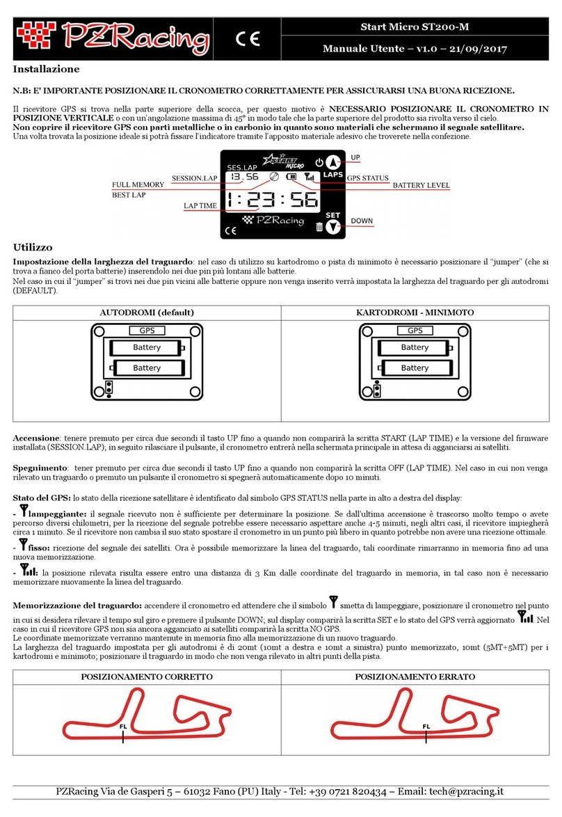 PZRacing Start Micro ST200-M user manual