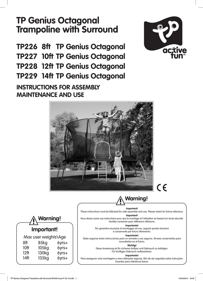 TP active fun TP226 Instructions for assembly maintenance and use