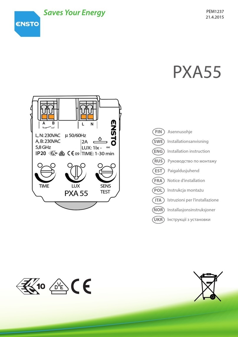 ensto PXA55 User manual