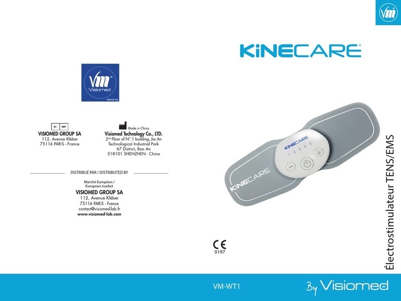 VISIOMED KINECARE VM-WT1 Tens/EMS Instructions for use VISIOMED KINECARE VM-WT1 Tens/EMS Instructions for use