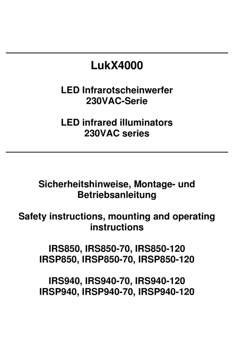 Videosystems LukX4000 Series Safety instructions, mounting and operating instructions