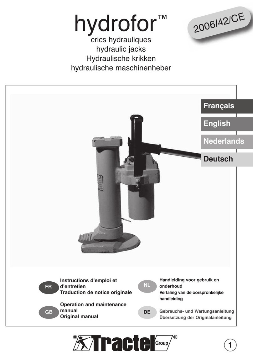 Tractel hydrofor H 5 User manual
