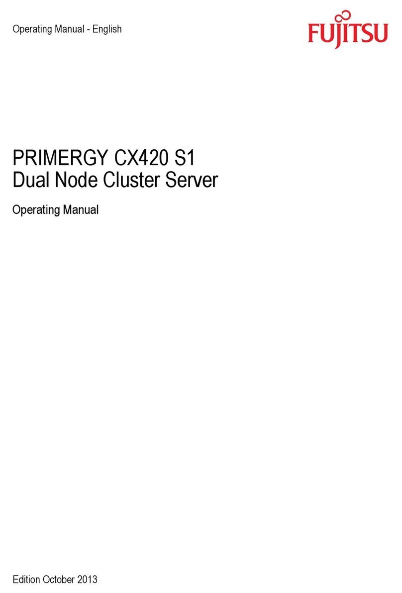Fujitsu PRIMERGY CX420 S1 User manual Fujitsu PRIMERGY CX420 S1 User manual