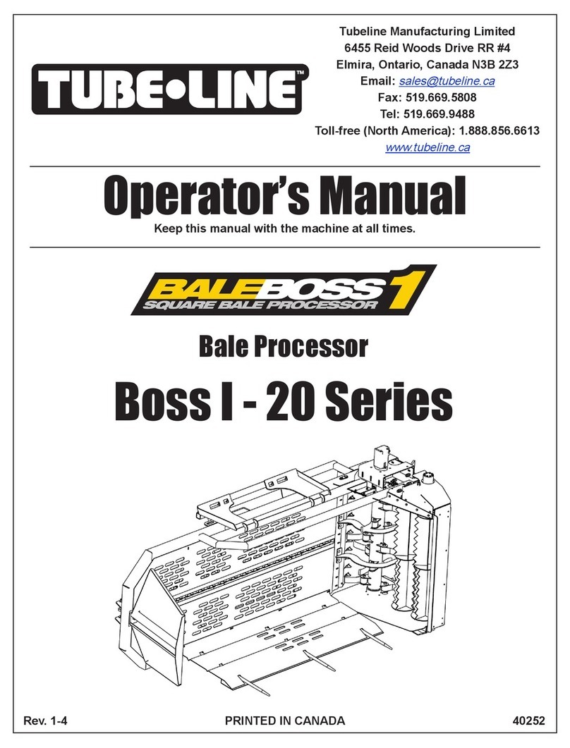 Tube-Line BALE BOSS 1 20 Series Operator's manual
