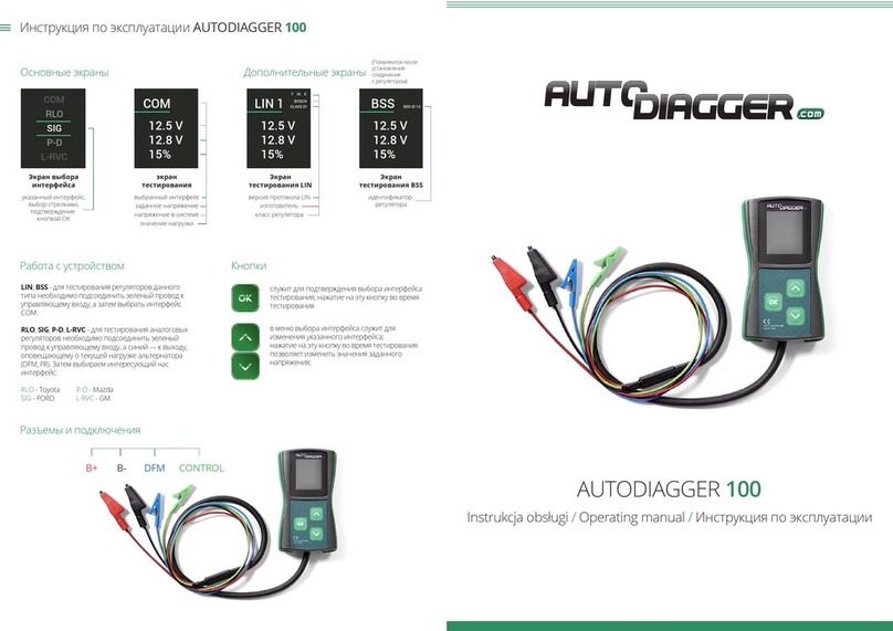 AUTODIAGGER 100 User manual