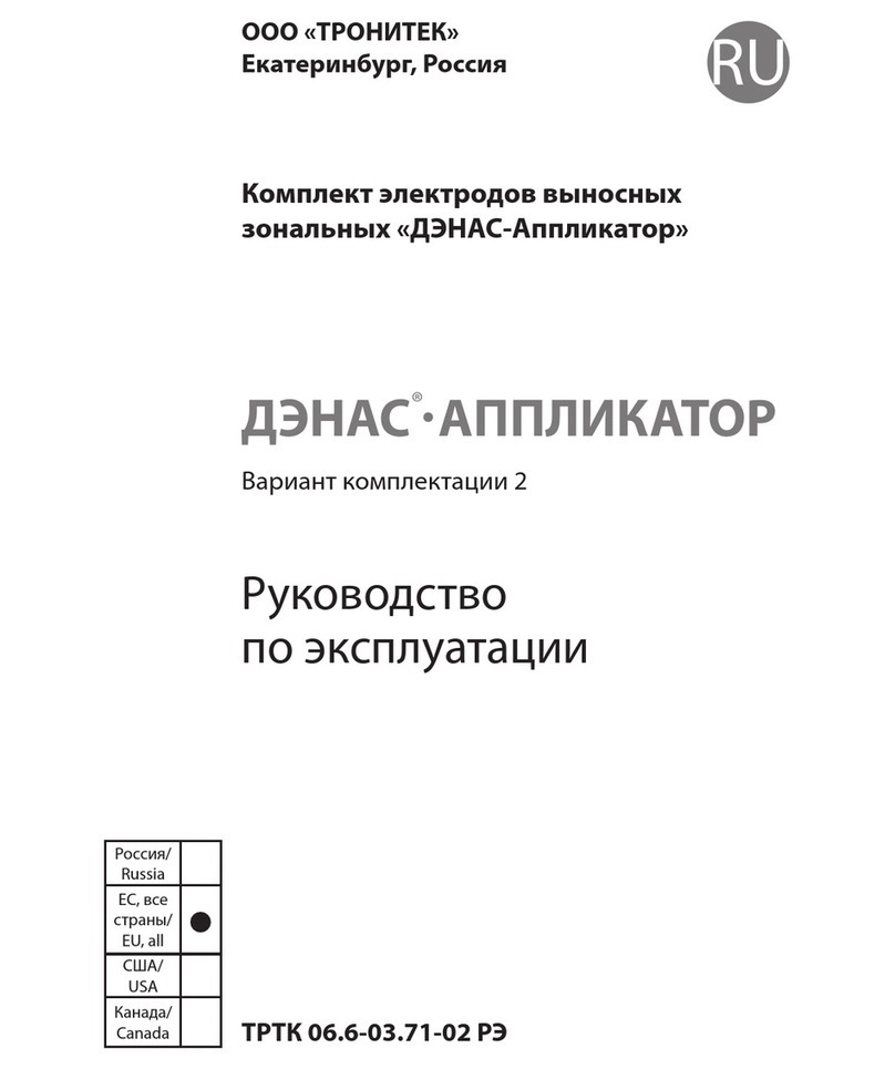 TRONITEK DENAS-Applicator operating manual