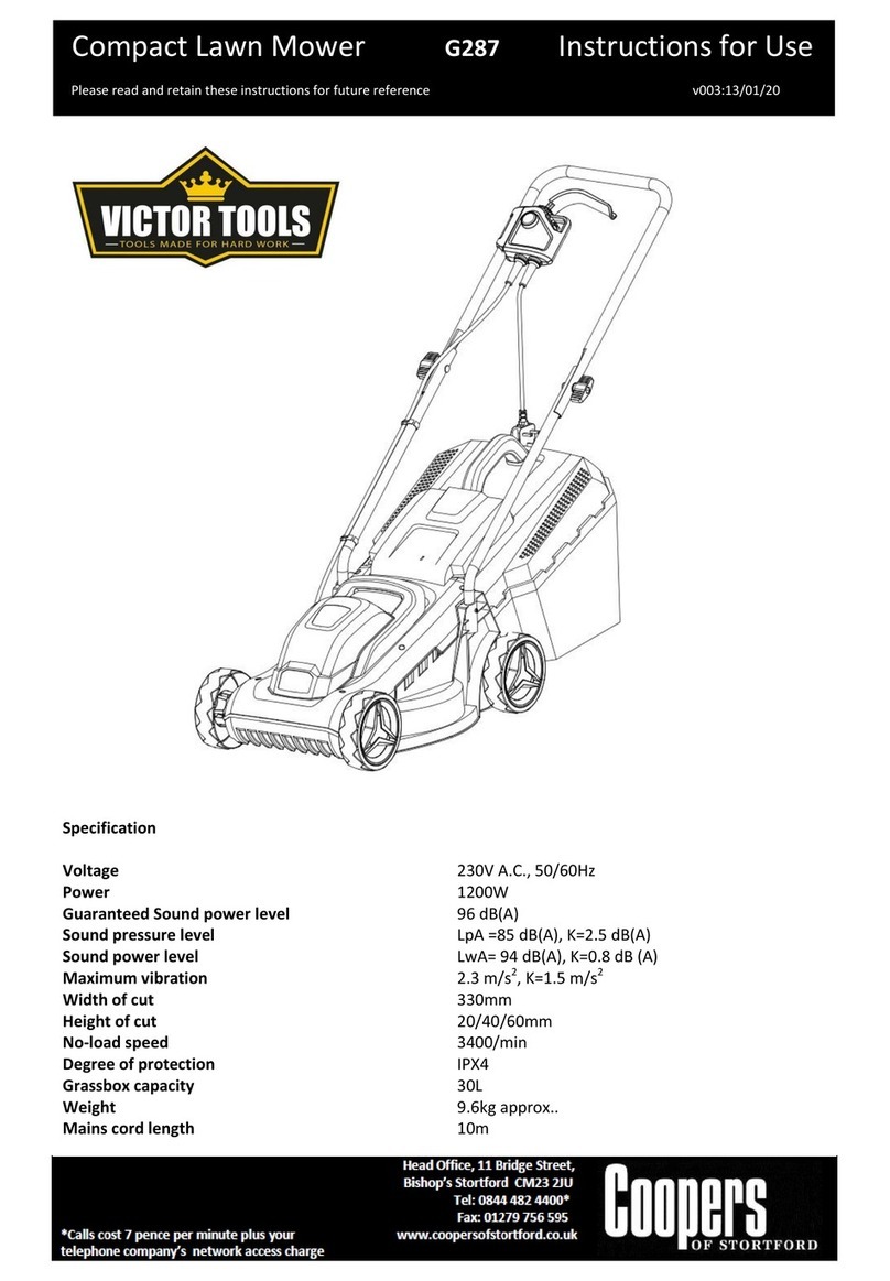 Victor Tools G287 Instructions for use