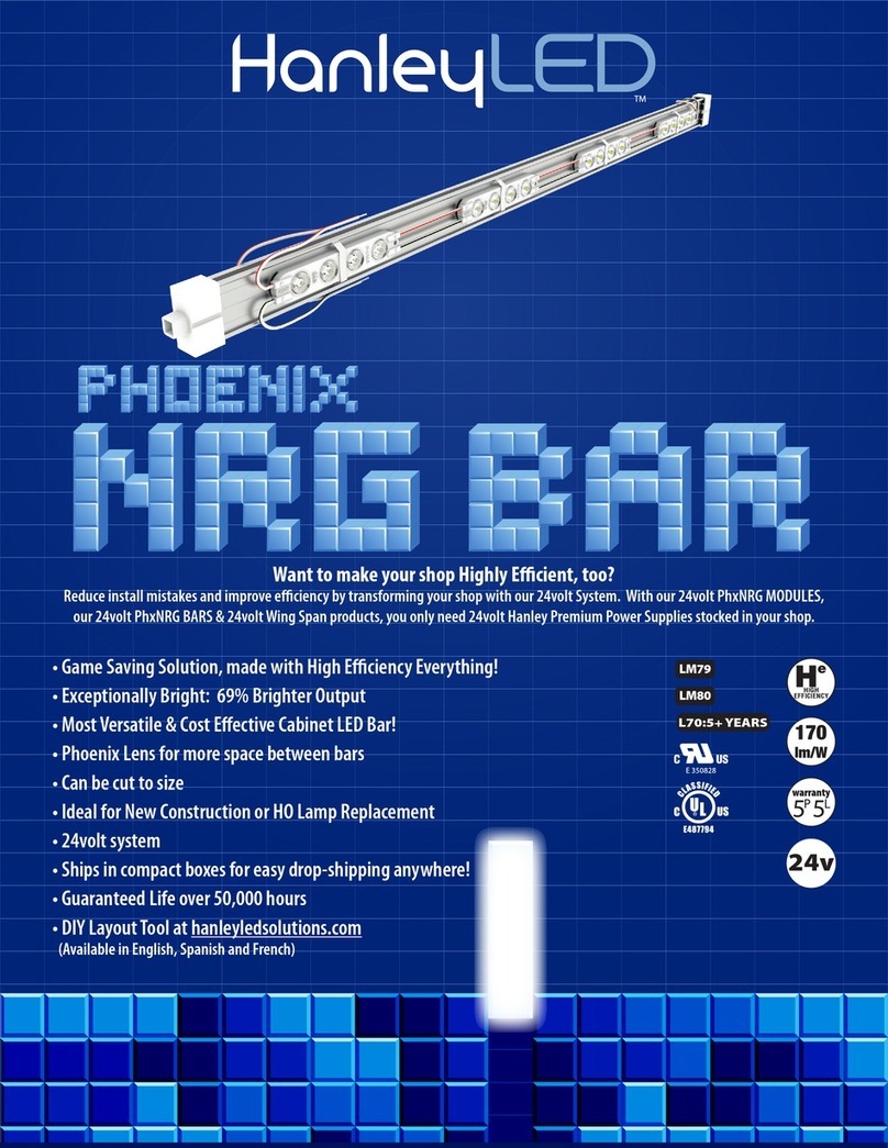 HanleyLED PHOENIX NRG BAR installation instructions