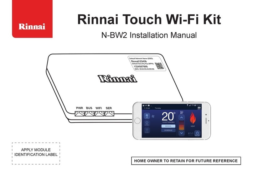 Rinnai N-BW2 installation manual