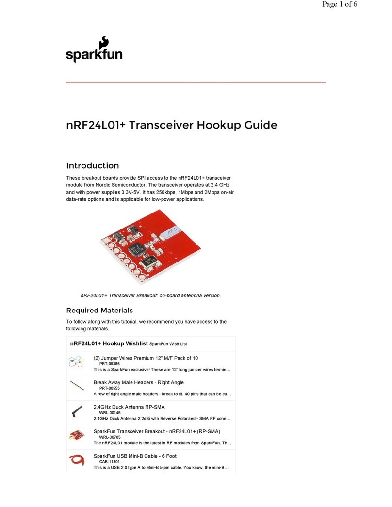 sparkfun nRF24L01+ HOOK-UP GUIDE