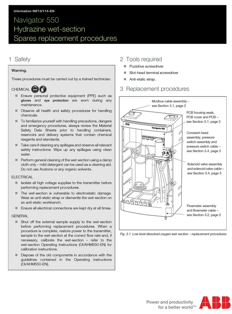 ABB Navigator 550 Use and care manual