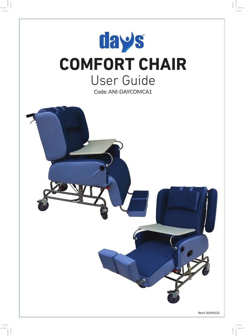 Days COMFORT CHAIR ANI-DAYCOMCA1 user guide Days COMFORT CHAIR ANI-DAYCOMCA1 user guide