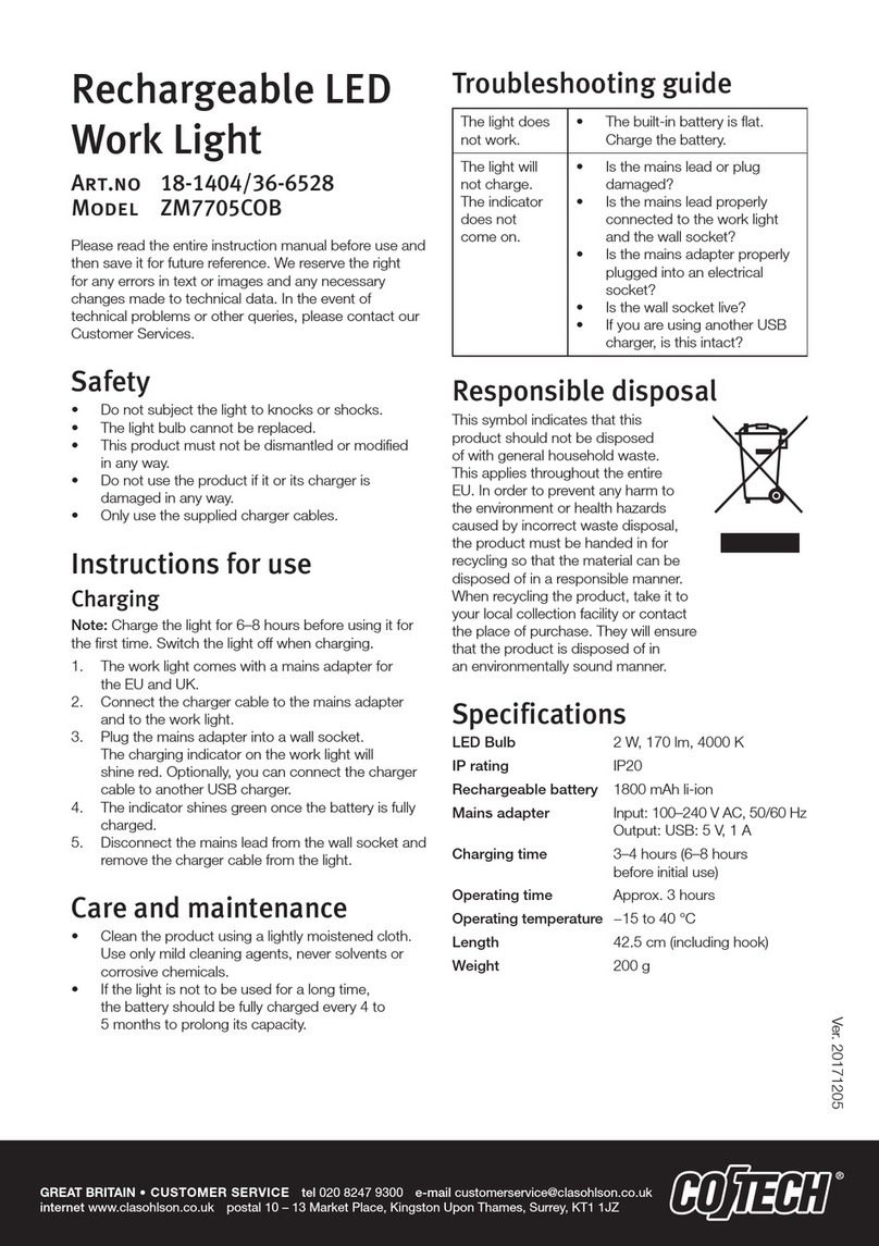 CO/Tech ZM7705COB Series User manual CO/Tech ZM7705COB Series User manual