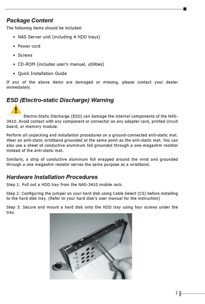 Planet Networking & Communication NAS-3410 Quick installation guide Planet Networking & Communication NAS-3410 Quick installation guide