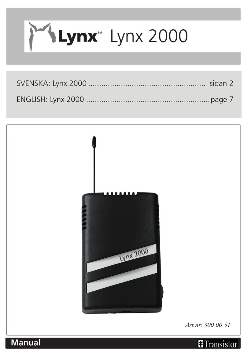 Transistor Lynx 2000 User manual
