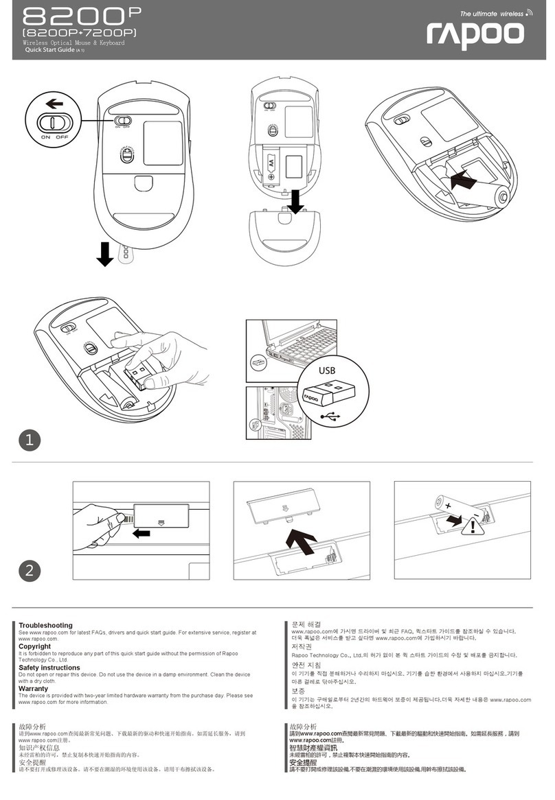 Rapoo 8200P quick start guide