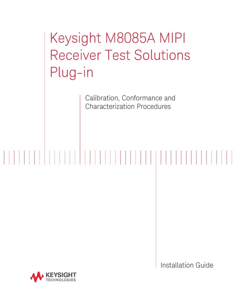 Keysight Technologies M8085A User manual