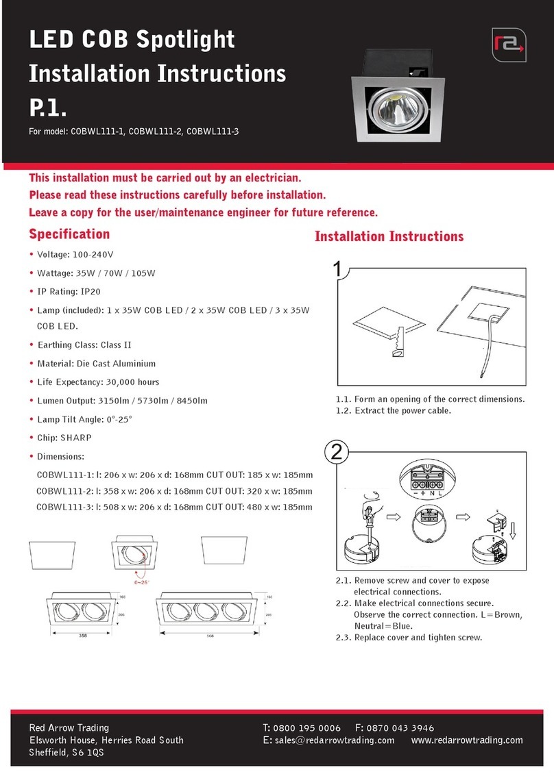 RA COBWL111-1 installation instructions
