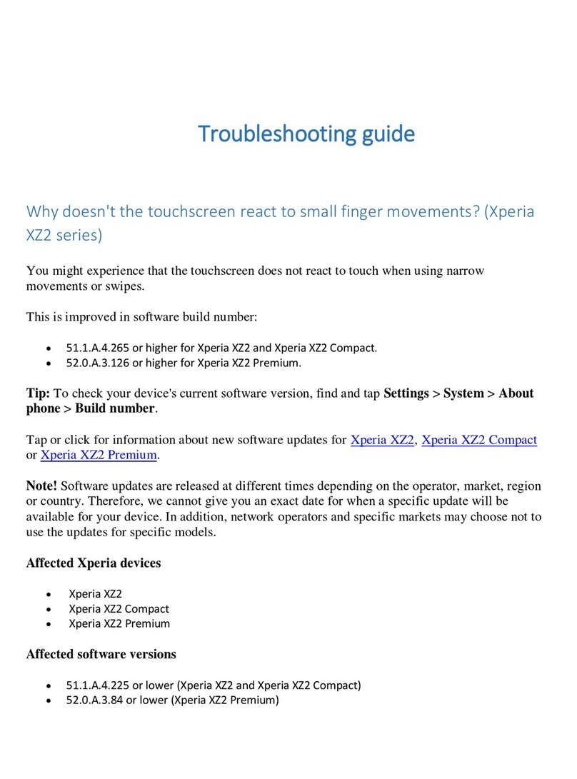 Sony Xperia XZ2 User manual