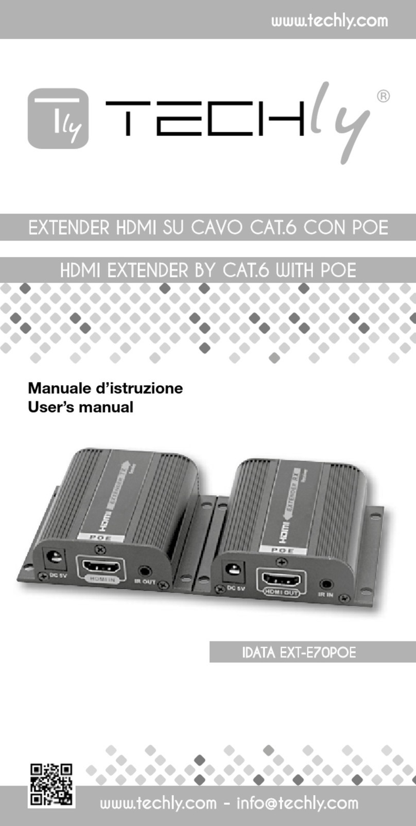 Techly IDATA EXT-E70POE User manual