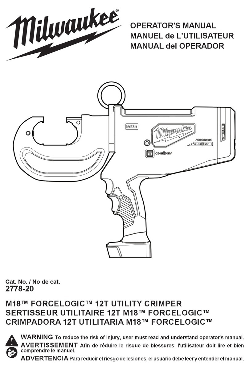 Milwaukee M18 FORCELOGIC 12T Operator's manual
