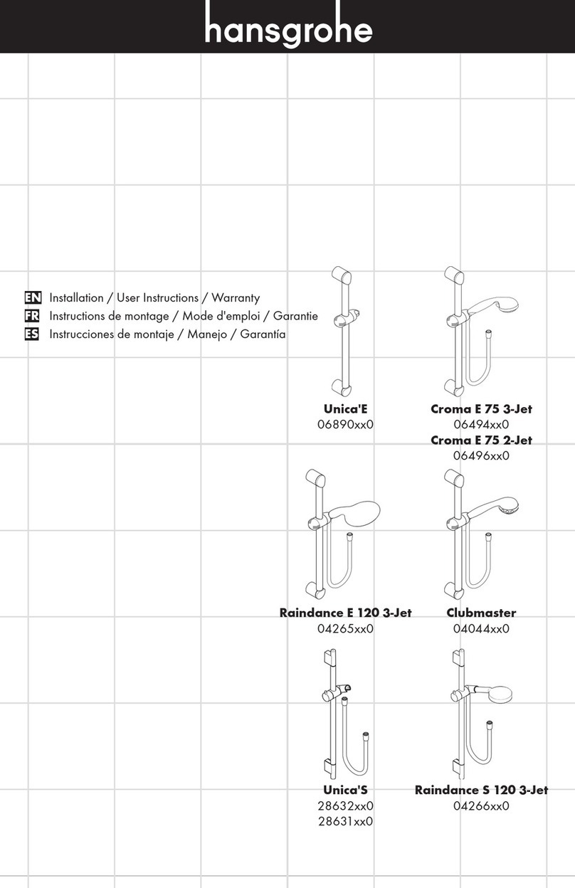 Hans Grohe Unica'E 06890 0 Series Instruction Manual