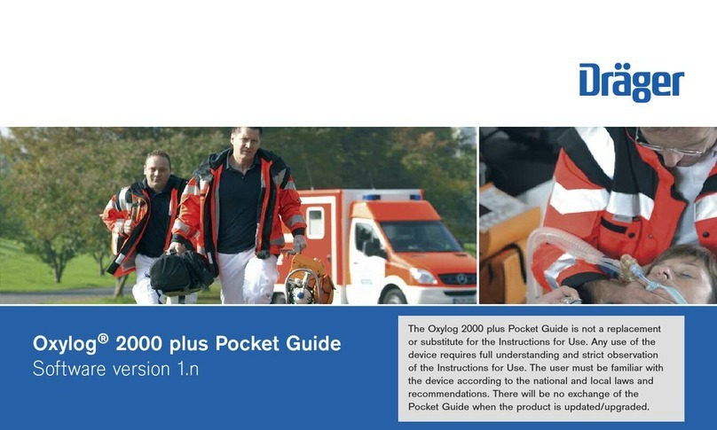 Dräger Oxylog 2000 plus Pocket guide