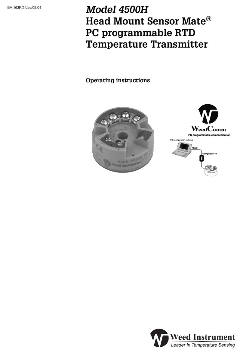 weed instrument Head Mount Sensor Mate 4500H operating instructions