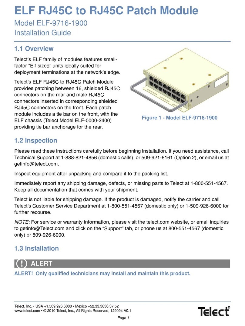 Telect ELF-9716-1900 installation guide