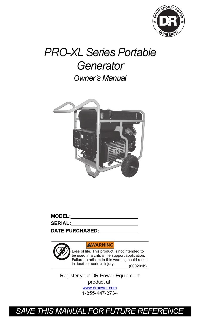 DR Power PRO-XL Series owner's manual