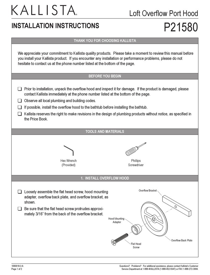 Kallista P21580 installation instructions