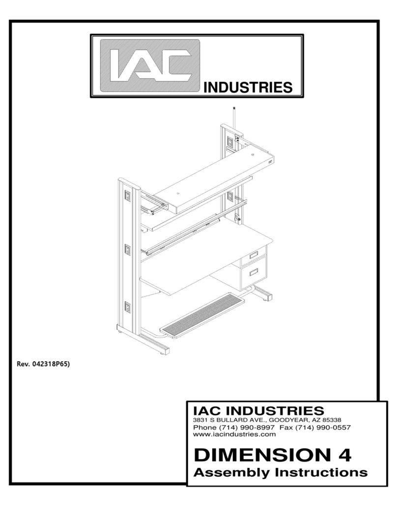 IAC INDUSTRIES DIMENSION 4 Assembly instructions