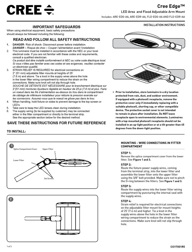 Cree Edge ARE-EDG-AA User manual